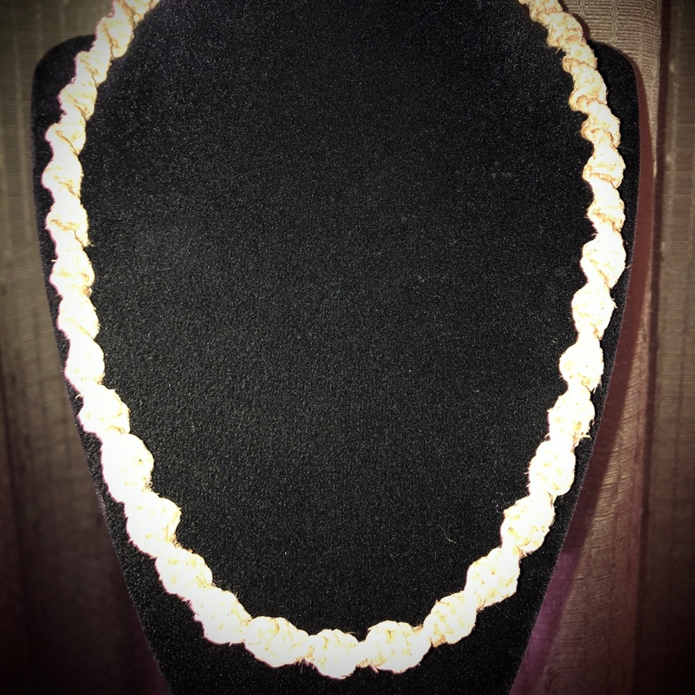 Twisted Hemp Necklace with Lobster Claw Clasp